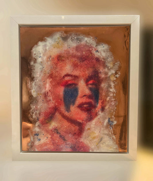 Framed Limited Edition Artwork Icon series - Monroe 1/50 Signed by Saiint